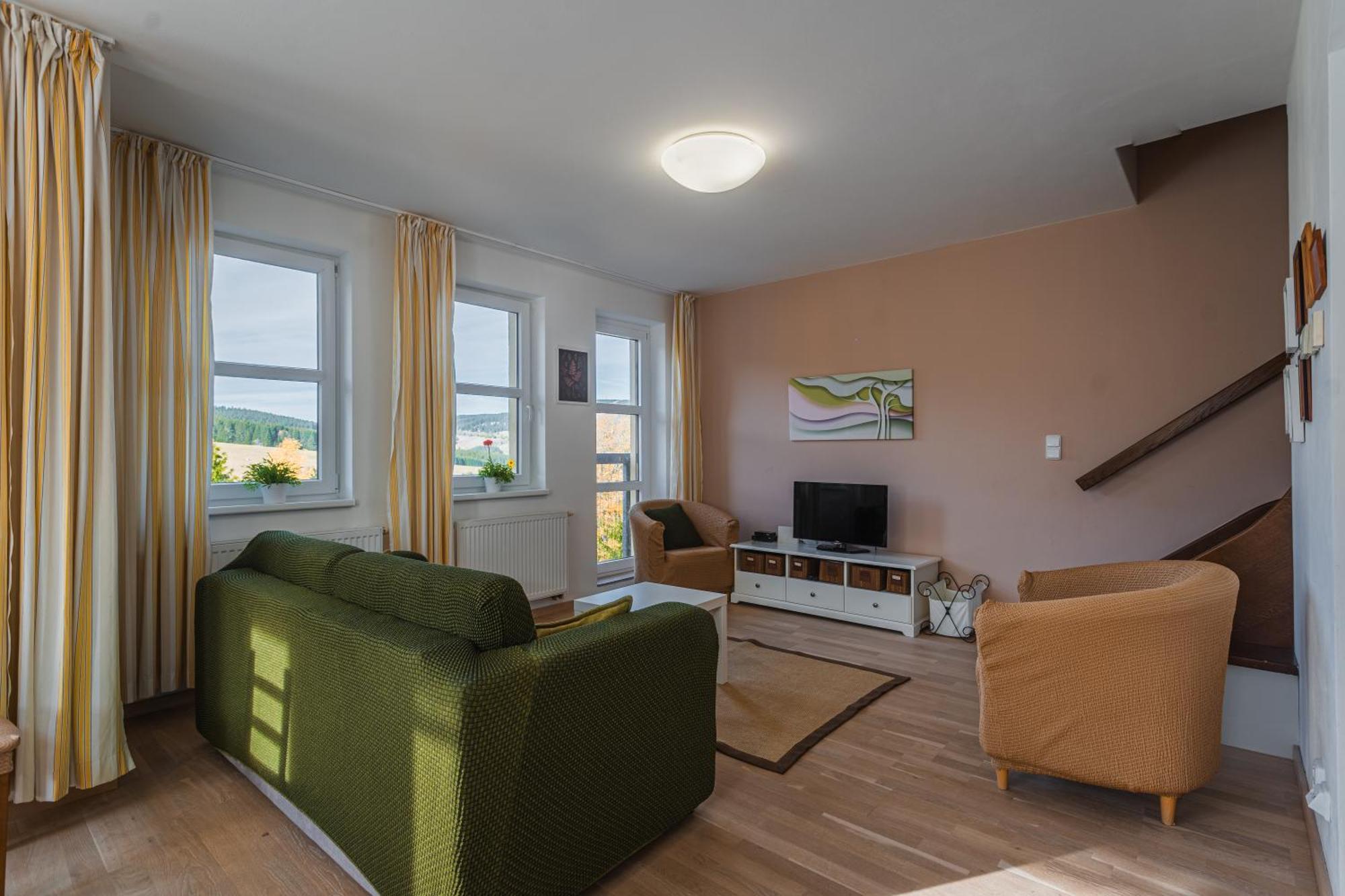 K2 Aparthotel Klinovec Views - Mezonet Apt Loučná pod Klínovcem Bagian luar foto